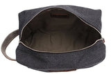 Canvas Travel Toiletry Organizer Shaving Dopp Kit Cosmetic Makeup Bag 9 Inch #B4 (grey)