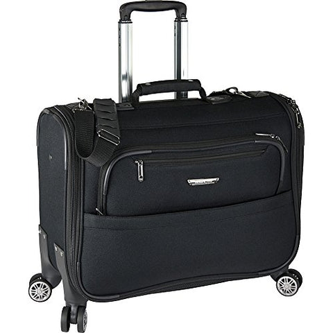 Traveler'S Choice Carry-On Spinner Garment Bag, Black, One Size