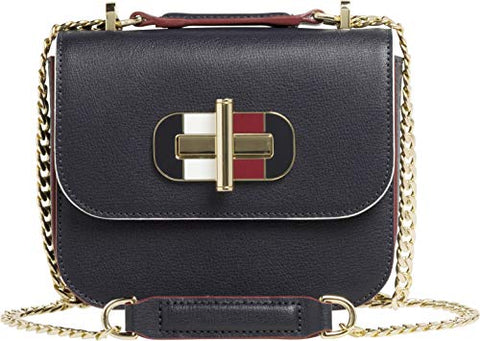 Tommy Hilfiger Turnlock Mini Crossover Womens Messenger Bag One Size Tommy Navy