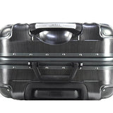 TPRC 20" "Luna Collection" Carry-On Luggage with Sturdy Aluminum Frame, WIDE-BODY, Dual 8-Wheel Spinner System, and TSA Locks, Brushed Black Color Option