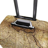 Luggage Cover Old Compass On Vintage Map Travel Case Suitcase Cover Bag Protector 3D Print Design
