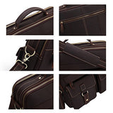 Mens Vintage Real Leather Shoulder Bag Berchirly Leather Menssenger Bag Light Brown