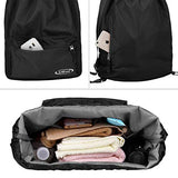 G4Free Drawstring Sackpack Sports Gymbag Daypack 20L Lightweight Backpack Cinch Bag(Black)