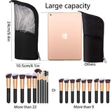 Makeup Brush Organzier Bag,High Capacity Portable Stand-Up Makeup Brush Holder,Professional Artist Makeup Brush Sets Case Waterproof Dust-proof Makeup Brush Cup