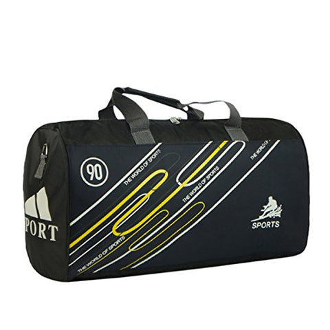 ABage Men's Gym Duffel Bag Large Printed Carry On Travel Workout Sport Gear Bag, Dark Blue