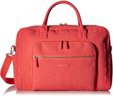 Vera Bradley Iconic Weekender Travel Bag, Microfiber, coral reef