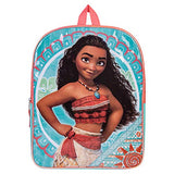 Disney's Moana Backpack Combo Set - Disney Moana Girls' 3 Piece Backpack Set - Backpack, Waterbottle and Carabina (Teal/Turq)