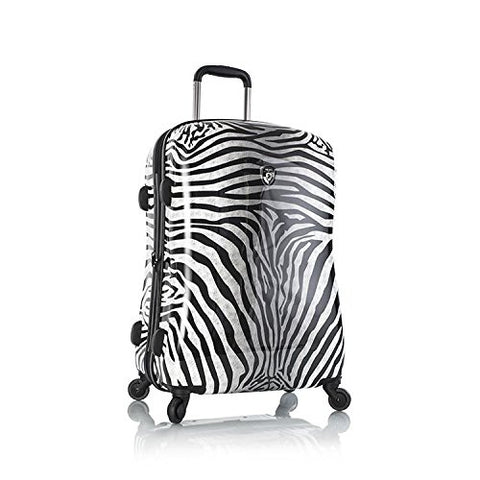 Heys America Unisex Zebra Equus 26" Spinner Black/White Luggage