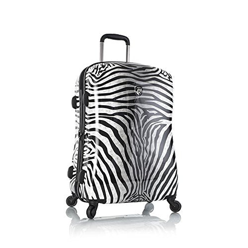 Heys America Unisex Zebra Equus 26" Spinner Black/White Luggage