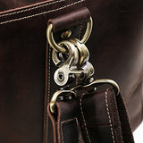 Polare Mens Vintage Leather Duffel Overnight Travel Duffle Weekender Bag (X-Large 23.2'')