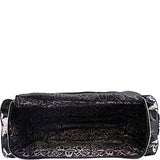BEBE Women's 30" Rolling Duffel, Black Floral, One Size
