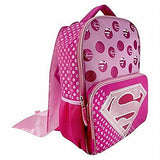 DC Comics Super Girl Backpack with Detachable Cape and Side Mesh Pockets