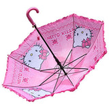 New Hello Kitty Girls And Womens Pink Lace Parasol Umbrella