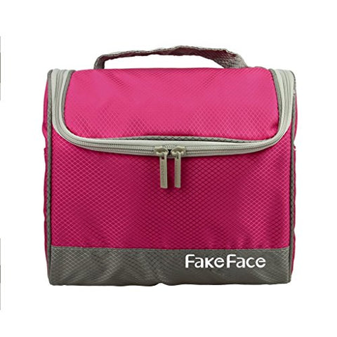 Fakeface Large Waterproof Nylon Mesh Toiletry Bag Tote Travel Makeup Cosmetics Portable Organizer