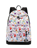 Timmor Korean Casual Comic Doll Backpack, Girl's Backpack, Teen Backpack, Junior High School Unisex School Bag. (comic)