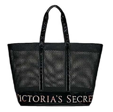 Victoria's Secret Large Mesh Black Weekender Tote Bag