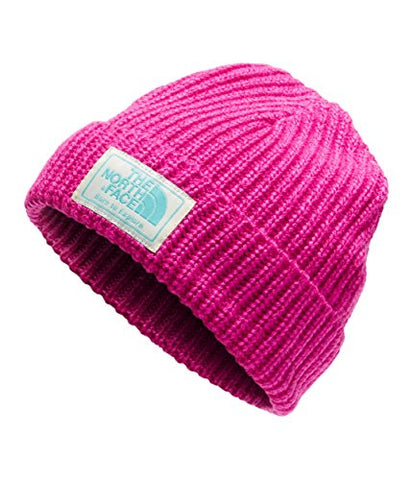 The North Face Kids Unisex Salty Puppy Beanie (Infant) Azalea Pink Marl/Mint Blue XS