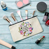 Cosmetic Bags Fuc-k Makeup Bags Travel Bag Zippered Luggage Pouch Multifunction Make-up Small Bag For Mom Wife Friend Sister Colleague Coworker Women Week Gift