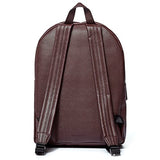 Uri Minkoff Micro Caviar Barrow Backpack, Aubergine Purple W/ Black Twill Lining