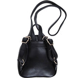 Humble Chic Mini Vegan Leather Backpack - Convertible Shoulder Purse Handbag Tiny Crossbody Bag,
