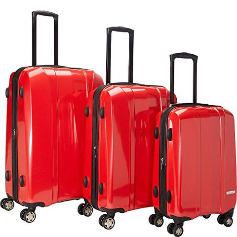 Mcbrine Luggage A719 Expandable 3Pc Luggage Set (Red)