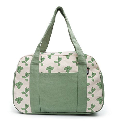 Women'S Mint Leaves-1 Printed Canvas Duffel Travel Bags Was_19