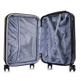 DUKAP Crypto Lightweight Hardside Spinner XL 32'' inch - Wine and Blue