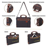 Banuce 15 inch Laptop Tablet Bag Oxford Nylon Waterproof Business Messenger Briefcase for Men