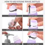 Travel Bottles Set - Kitdine Bpa Free Leak Proof Tsa Airline Approved Silicone Squeezable And