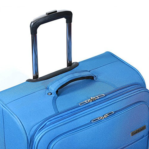Dejuno The Asana Softside Lightweight Spinner, Blue