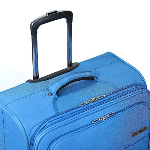 Dejuno The Asana Softside Lightweight Spinner, Blue