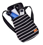 Zipit Zipper Backpack, Black & Silver Teeth