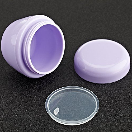 LONGWAY 1 Oz (30ML) Mini Plastic Jars with Lids and Inner Liners