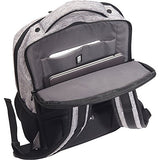 Kenneth Cole Reaction Heathered Polyester 15.6" (RFID) Laptop Backpack Navy W/Gray Pop, One Size