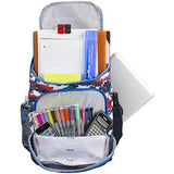 Fuel Wide Mouth Sports Backpack with Laptop Compartment for School, Travel, Outdoors - Navy