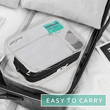 Procase Tsa Approved Clear Travel Toiletry Bag, Quart Size Zipper Organizer Airport Airline