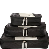 Mancini Leather Goods Pack'Em In Travel Packing Cubes (Black)