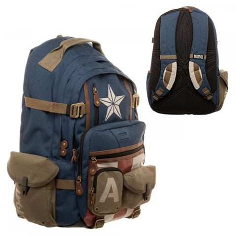 Marvel Captain America Built With Herringbone Backpack
