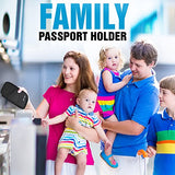 Travel Wallet & Family Passport Holder RFID Blocking Document Holder & Organizer Protects Your