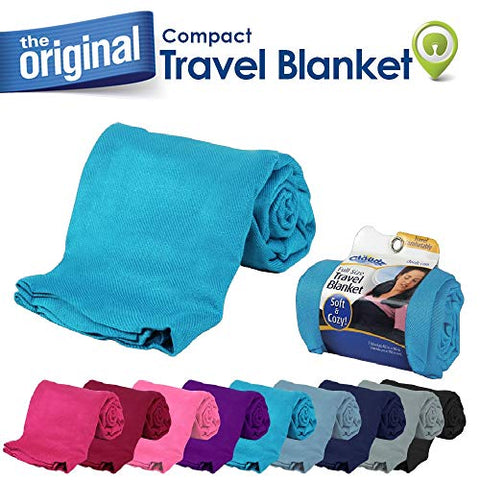 Cloudz Compact Travel Blanket - Sky Blue