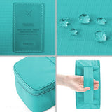 WOSON Portable Multi-Functional Travel Bra Organizer Waterproof Zip Underwear Packing Cubes