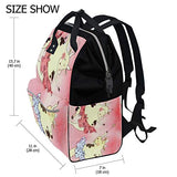Backpack Ballet Couple Cows Mens Laptop Backpacks Shoulder Hiking Daypack