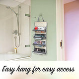 Hanging Roll-Up Makeup Bag / Toiletry Kit / Travel Organizer for Women - 4 Removable Storage Bags - Organize Make Up, Cosmetics, First Aid, Medicine, Personal Care, Bathroom, Palette / Brush Holder