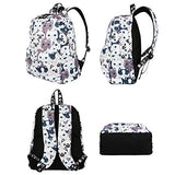 Violet Mist Unicorn School Backpack Bag Waterproof Canvas for Girls Boys Adults