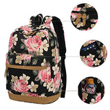 School Backpack Girls Teens Bookbags Set, 15" Women Laptop Bag + Lunch Tote Bag + Clutch