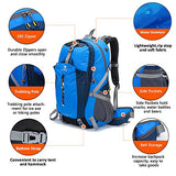 CAMEL CROWN 40L Lightweight Backpack Water Resistant Outdoor Sports Daypack with Rain Cover for Hiking Running Cycling Biking Climbing and Hunting
