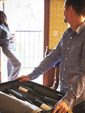 VinGardeValise - Up to 12 Bottles & All Purpose Wine Travel Suitcase (Silver)