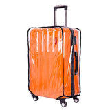BlueCosto Clear PVC Oversize Travel Luggage Protector Suitcase Covers 32" (22.0"L x 13.8"W x