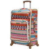 Lily Bloom Large Expandable Design Pattern Luggage With Spinner Wheels (28in, On the Prowl)