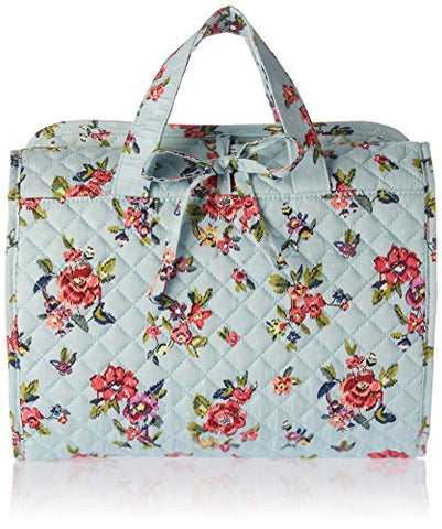 Vera Bradley Iconic Hanging Travel Organizer, Signature Cotton, Water Bouquet